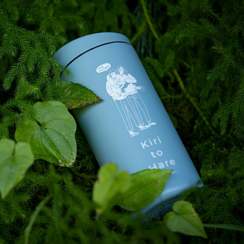 【MiiR（ミアー）】『霧ト晴レ』Ms' Tea Cultureボトル（青）　354ml/12oz　Flip Traveler　Travel Tumbler