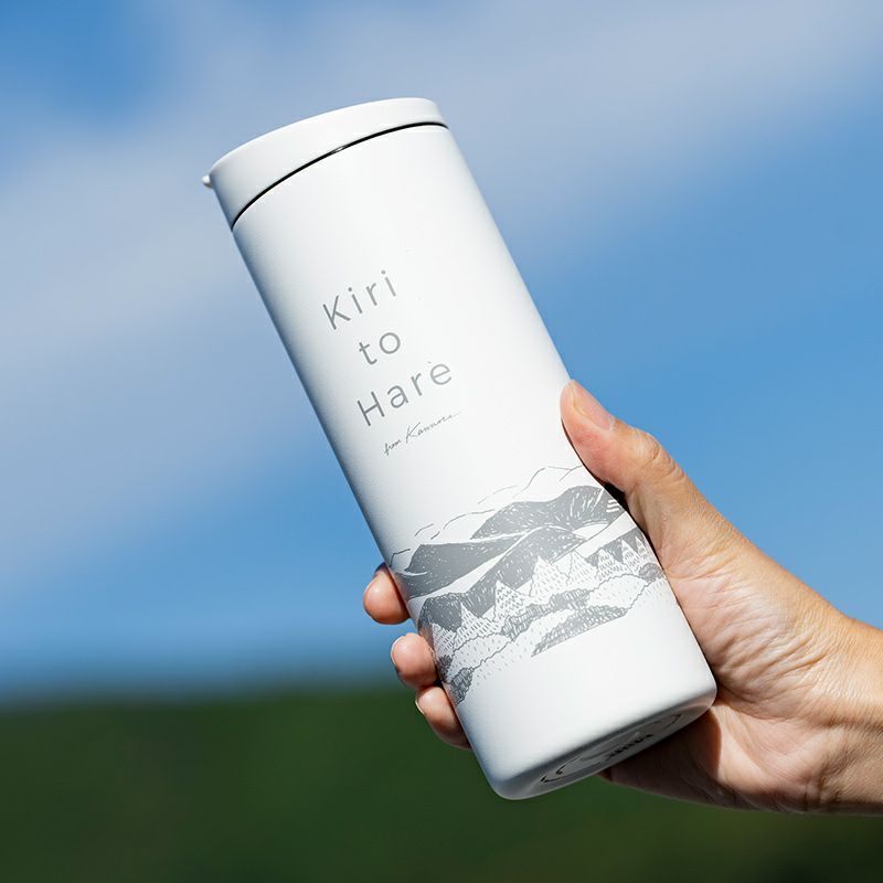 【MiiR（ミアー）】『霧ト晴レ』Kawaneボトル（白）　473ml/16oz　Flip Traveler　Travel Tumbler