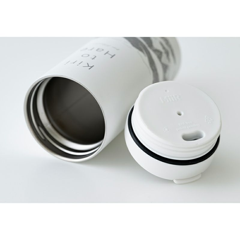 【MiiR（ミアー）】『霧ト晴レ』Kawaneボトル（白）　473ml/16oz　Flip Traveler　Travel Tumbler